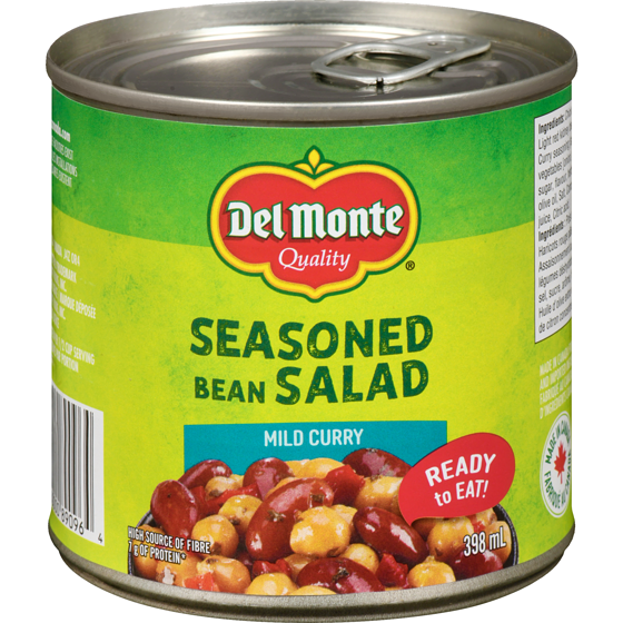 Del Monte Seasoned Bean Salad Mild Curry 398 ml, $0.83/100ml