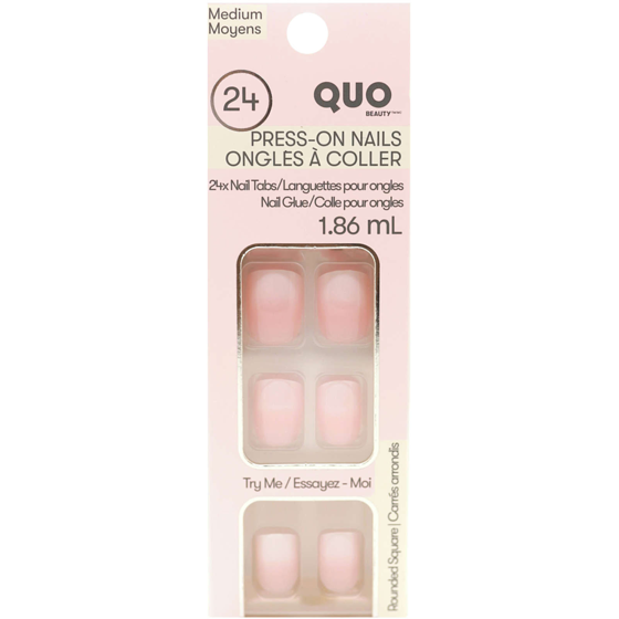 Quo Beauty Faux Nail Kit With Glue French 1 ea, $12.00/1ea