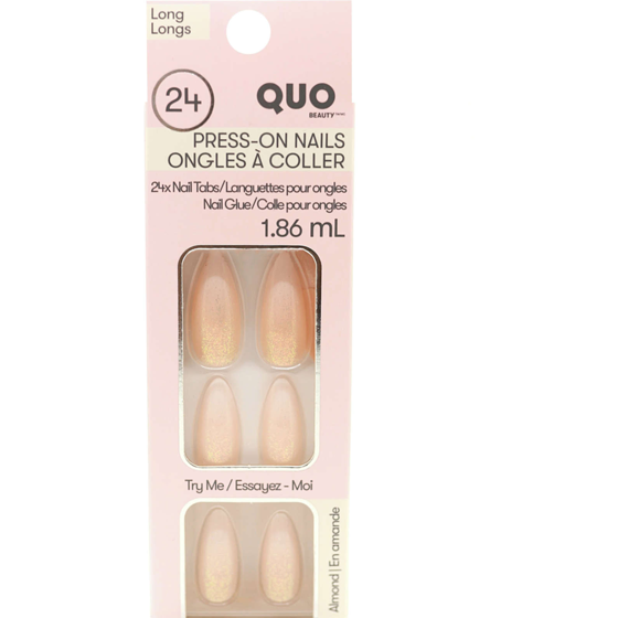 Quo Beauty Faux Nail Kit With Glue French 1 ea, $12.00/1ea