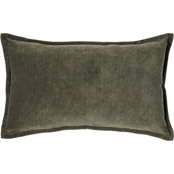 Life at Home Velvet Cushion 12 in x 20 in - Olive Green 1 ea, $20.00/1ea