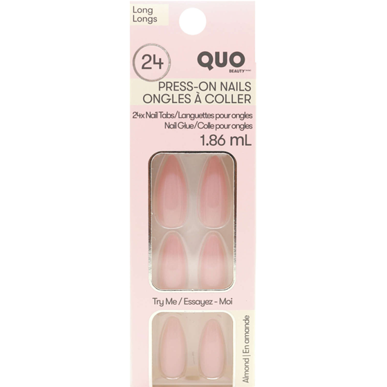 Quo Beauty Faux Nail Kit With Glue Pink 1 ea, $12.00/1ea