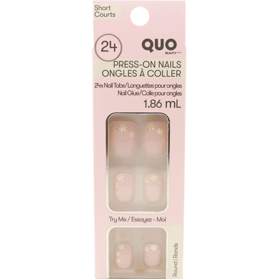 Quo Beauty Faux Nail Kit With Glue Natural 1 ea, $12.00/1ea