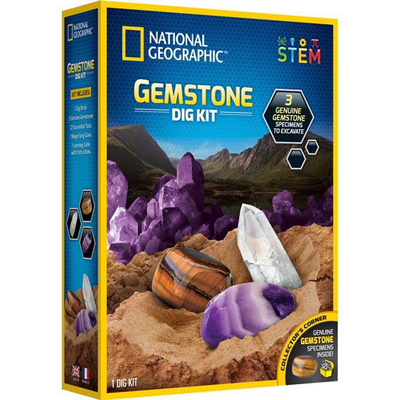 National Geographic Gemstone Dig Kit 1 ea, $20.00/1ea