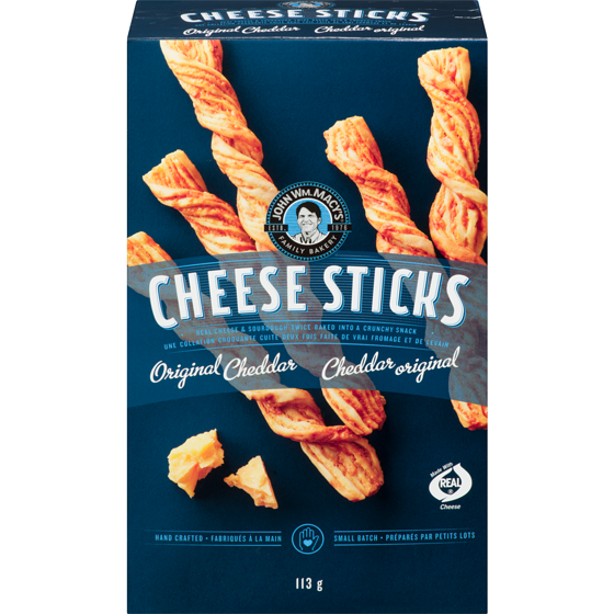 John Wm. Macy’s Cheese sticks cheddar original 113 g, 6,19 $/100g