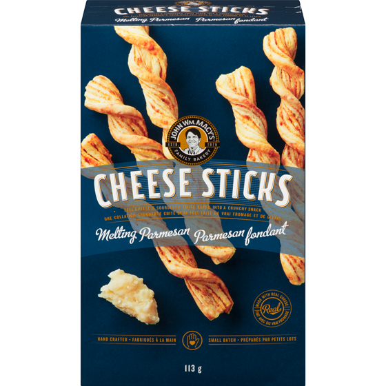 John Wm. Macy's Cheese Sticks Melting Parmesan 113 g, $6.19/100g