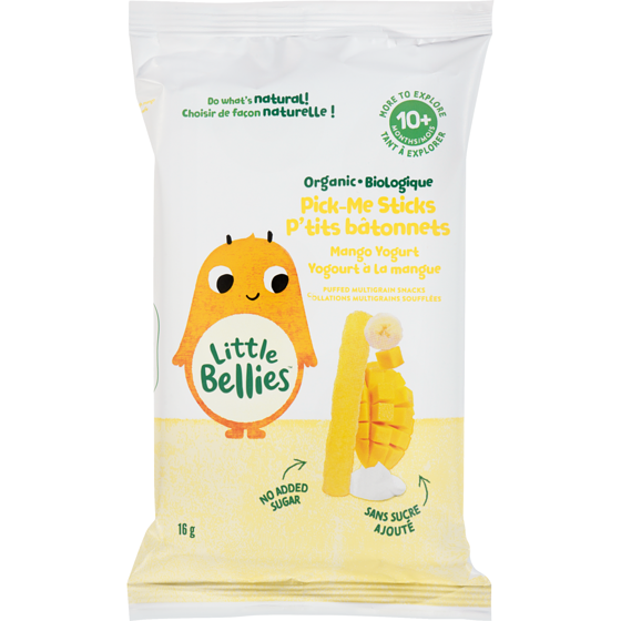 Little Bellies More To Explore Puffed Multigrain Snacks Organic Pick-Me Sticks Mango Yogurt 10+ Months 16 g, $15.56/100g