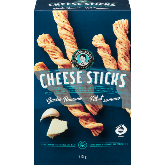 John Wm. Macy’s Cheese sticks ail et romano 113 g, 6,19 $/100g