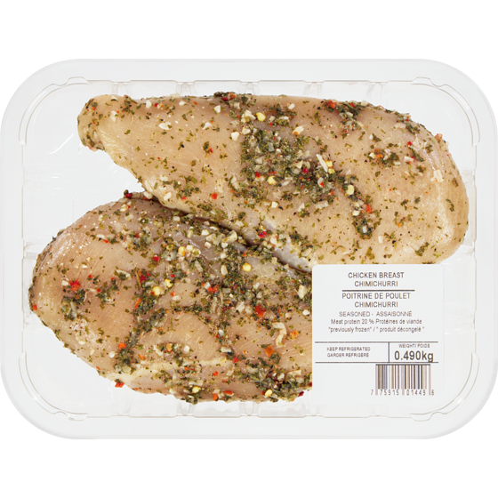 Lacroix Chicken Breast Chimichurri Seasoned 500 g, $2.00/100g