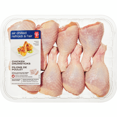 President's Choice Chicken Drumsticks 754 g, $0.98/100g