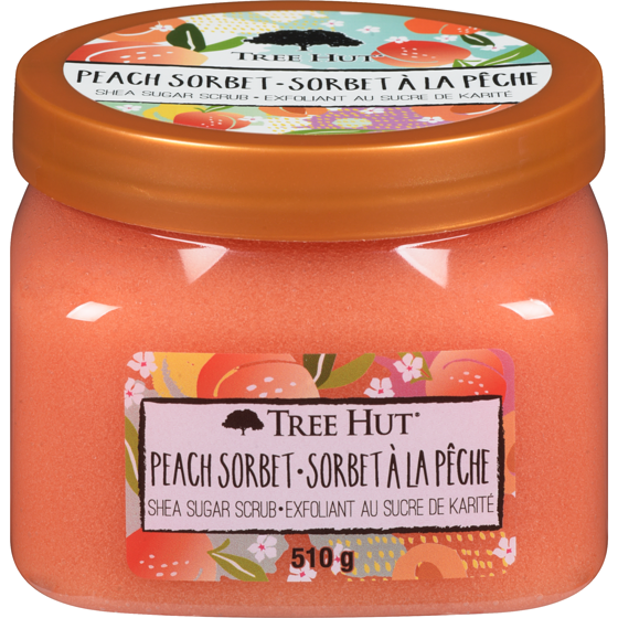 Tree Hut Shea Sugar Scrub Peach Sorbet 510 g, $2.75/100g