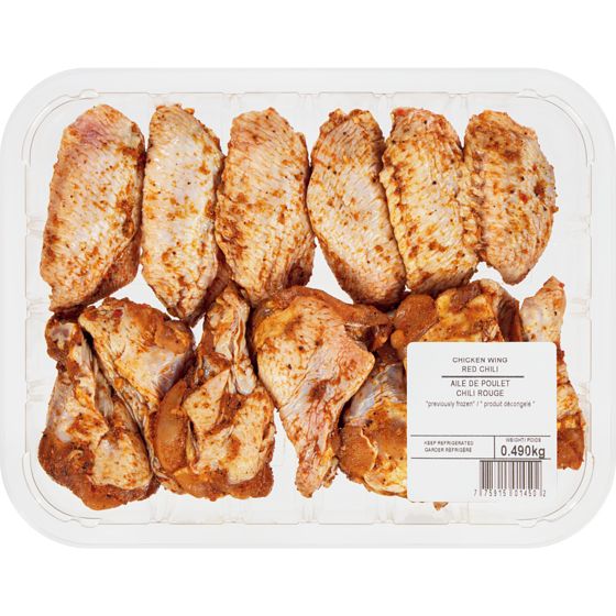 Lacroix Chicken Wing Red Chili 500 g, $2.00/100g