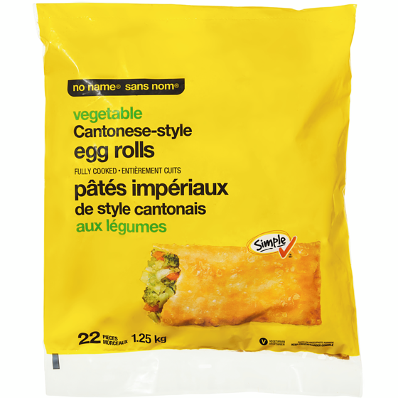Sans Nom Pâtés impériaux de style cantonais aux légumes 1.25 kg, 0,96 $/100g