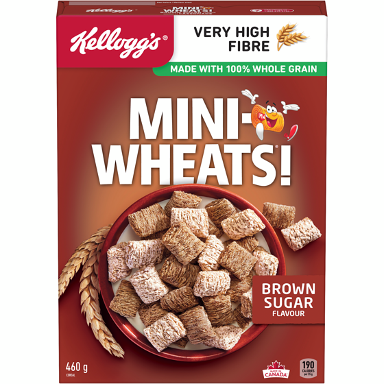 Kelloggs Mini Wheats Mini Wheat Cereal Brown Sugar Flavour 460 g, $1.52/100g