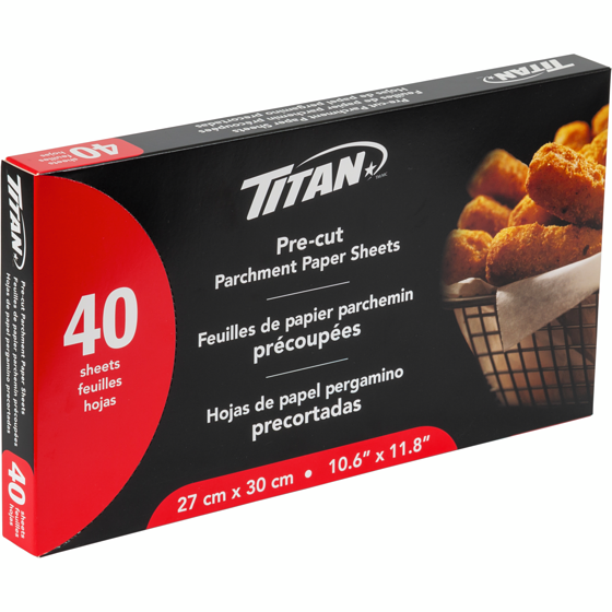 Titan Parchment Sheets 27cm X 30cm 40 ea, $0.07/1ea