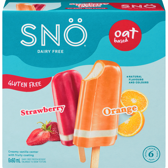 SNO Dairy Free Frozen Dessert Strawberry Orange 60 ml, $15.82/100ml