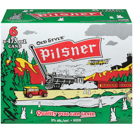 OLD STYLE PILSNER Beer (ID required at pick-up) 6x473.0 ml, $0.53/100ml