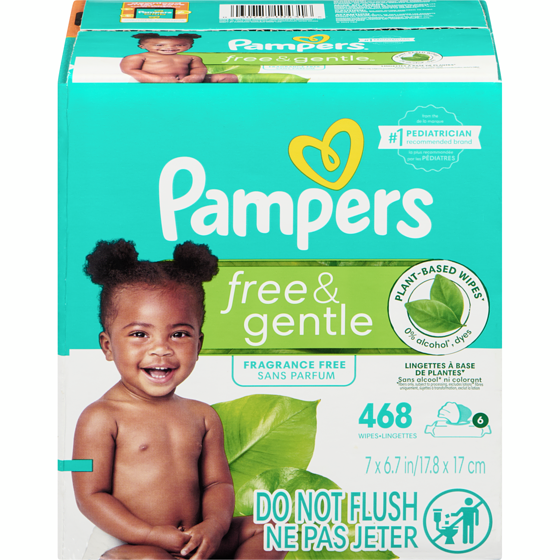 Pampers Lingettes pour bébés Ultraclean, 468 unités, 6X 468 ea, 0,04 $/1ch