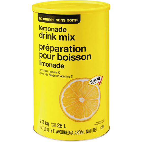 No Name Lemonade Drink Mix 2.3 kg, $0.52/100g