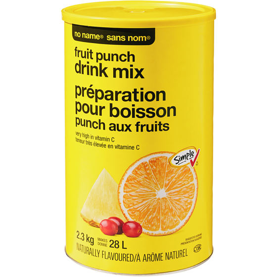 No Name Fruit Punch Drink Mix 2.3 kg, $0.61/100g