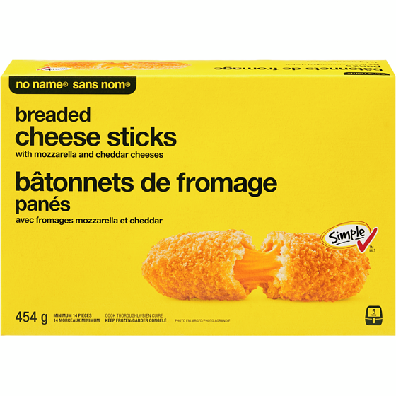 No Name Breaded Cheese Sticks 454 g, $2.86/100g