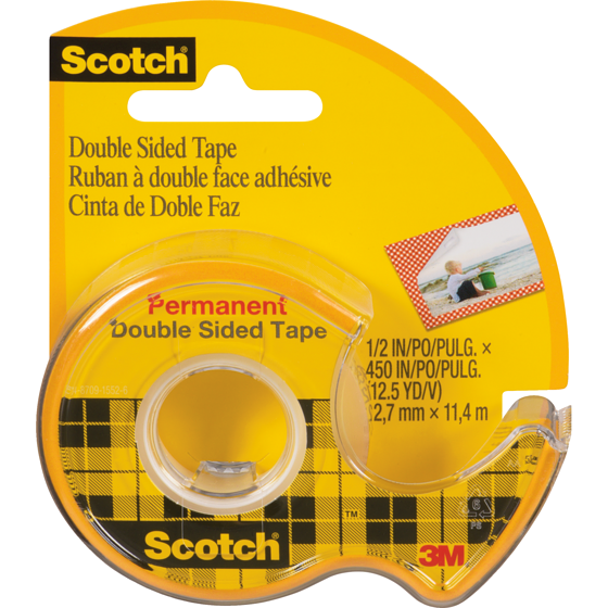 3M Permanent Double Sided Tape 2,7 Mm X 11,4 M 1 ea, $4.50/1ea