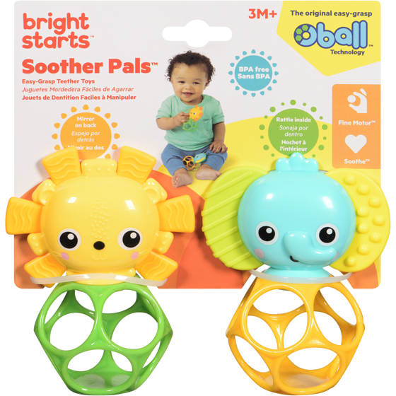 Bright Starts Easy-Grasp Teether Toys Soother Pals 3m+ 1 ea, $9.99/1ea