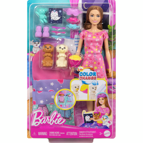 Barbie Doll and Puppy Slumber Party Playset 1 ea, $30.00/1ea