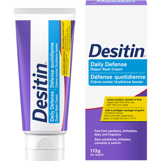 Desitin Crème contre l'érythème fessier défense quotidienne 113 g, 9,73 $/100g