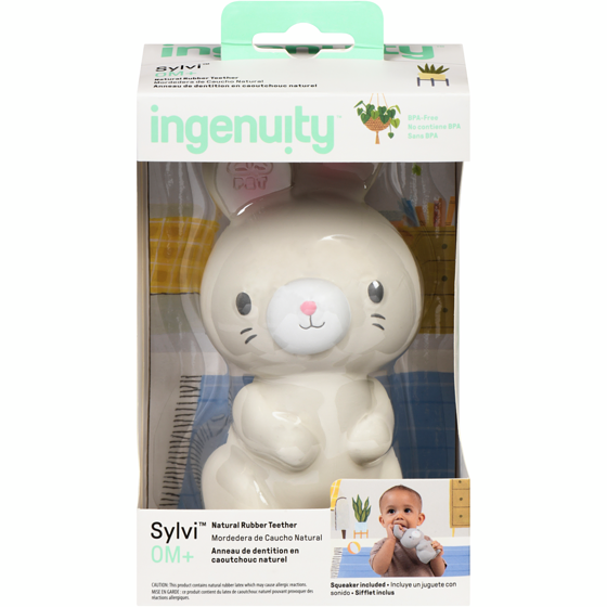 INGENUITY Sylvi Natural Rubber Teether 0m+ 1 ea, $18.99/1ea
