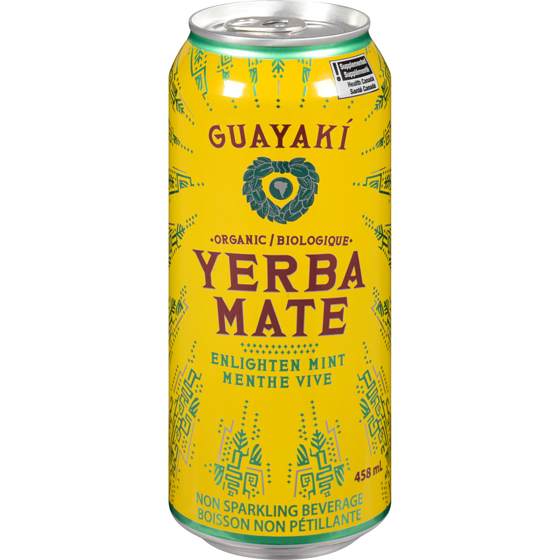 Guayaki Yerba Mate Non Sparkling Beverage Enlighten Mint 458 ml, $0.65/100ml