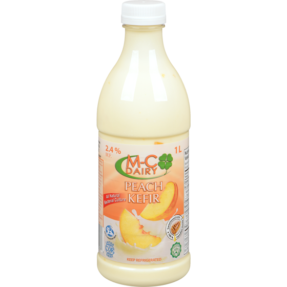 Mc Dairy Peach Kefir 2.4 % M.F. 1 l, $0.53/100ml
