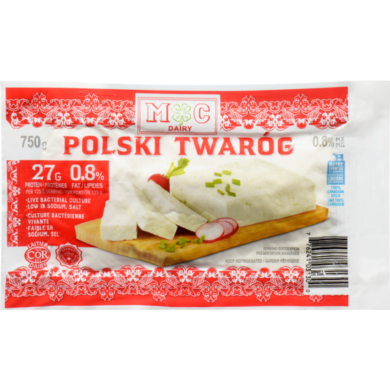 Mc Dairy Polski Twaróg 0.8% M.F. 750 g, $1.60/100g