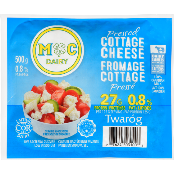 Mc Dairy Cottage Cheese Pressed 0.8 % M.F. 500 g, $1.60/100g