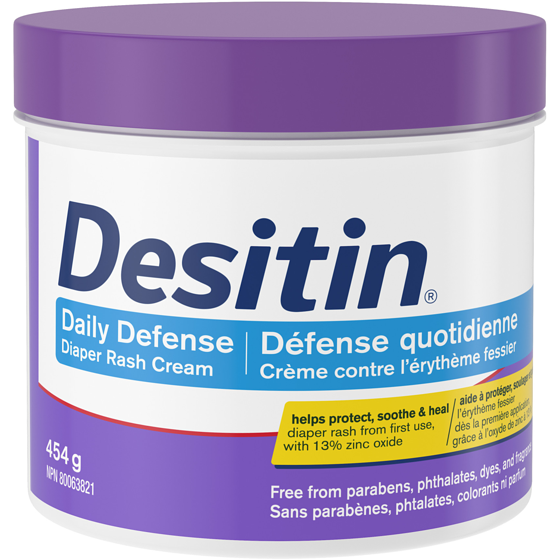 Desitin Crème contre l'érythème fessier, Défense quotidienne 454 g, 5,50 $/100g