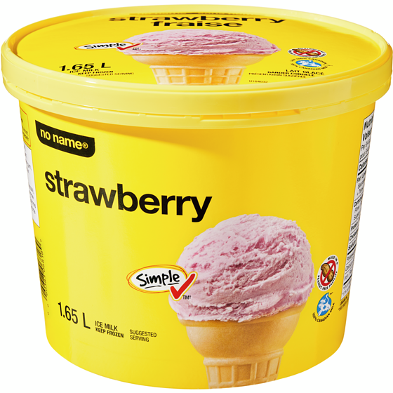 No Name Strawberry Ice Milk 1.65 l, $0.24/100ml