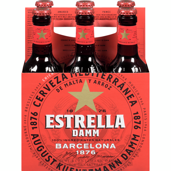 Estrella Damm Bière (Pièce d’identité requise au moment du ramassage) 6x330.0 ml, 0,76 $/100ml