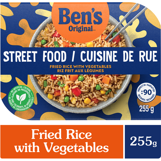 Bens Street Food Fried Rice with Vegetables, Prepared Entrée 255.15 g, $1.96/100g
