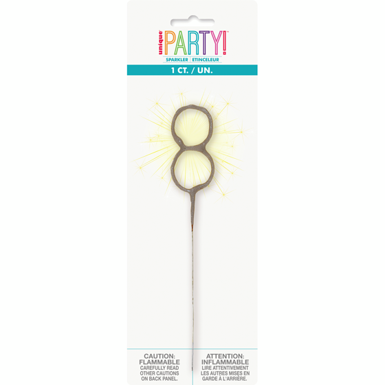 Unique Numeral Sparkler 8 1 ea, $1.50/1ea