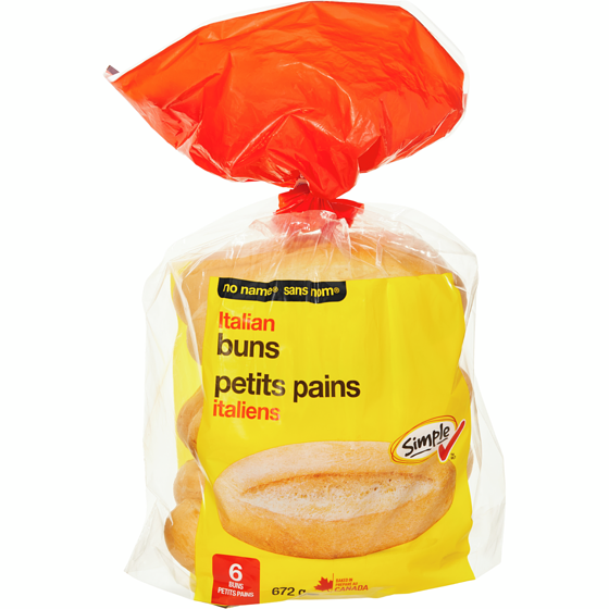 No Name Italian Buns 672 g, $0.59/100g
