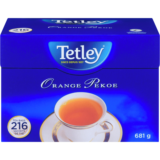 Tetley Sachets de thé orange pekoe 216 sachets 681 g, 2,50 $/100g