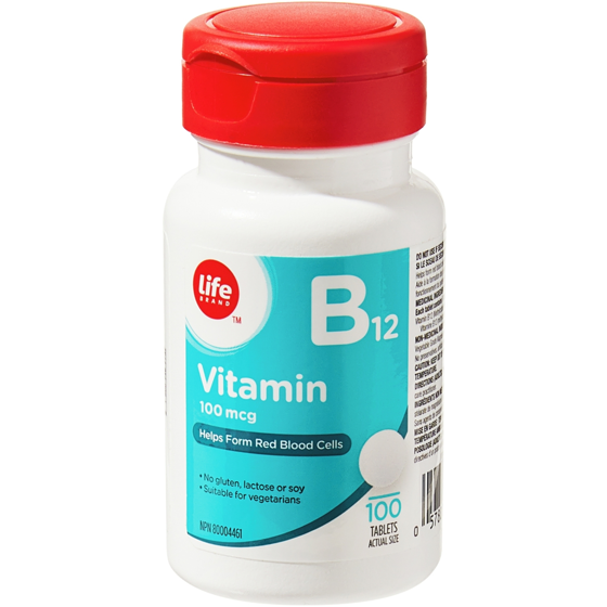 Life Brand Vitamin B12 100 ea, $0.05/1ea