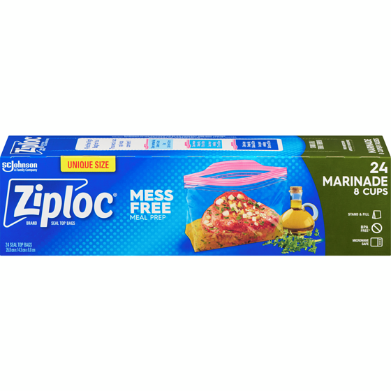 Ziploc Seal Top Bags Marinade 24 ea, $0.17/1ea