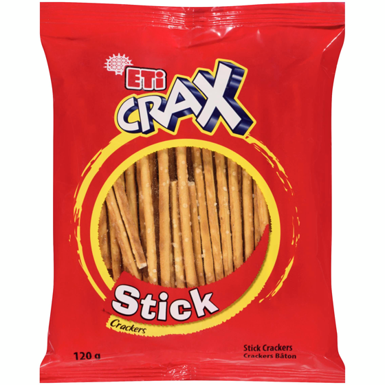 ETI Crax Stick Crackers 120 g, $1.16/100g