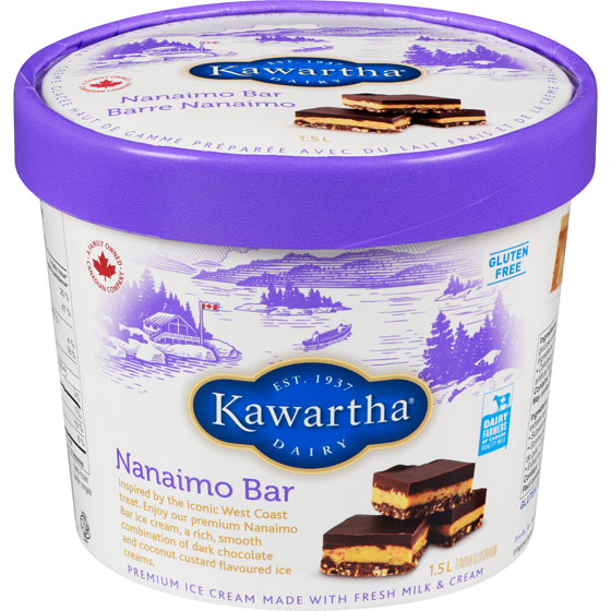 Kawartha Ice Cream, Nanaimo Bar 1.5 l, $0.67/100ml