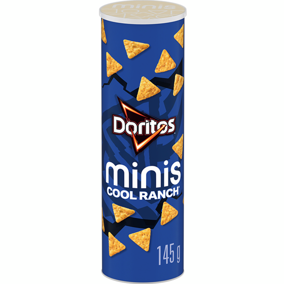 Doritos Minis chips tortilla aromatisées Cool Ranch 145 g, 2,75 $/100g