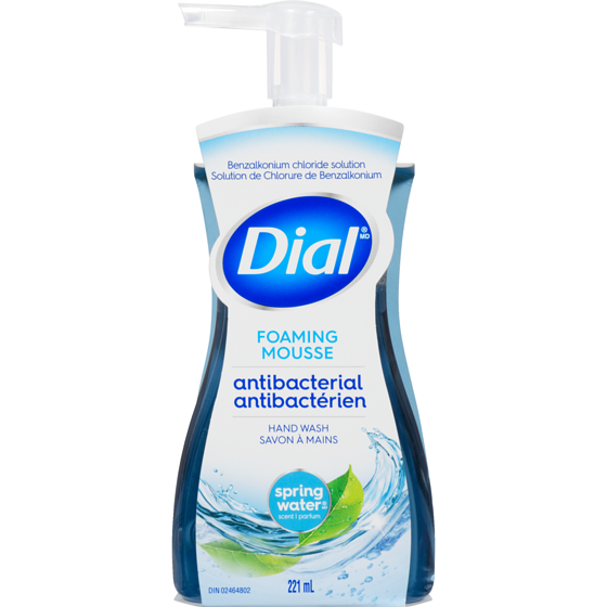 Dial Antibacterial Foaming Hand Wash, Spring Water 221 ml, $2.03/100ml