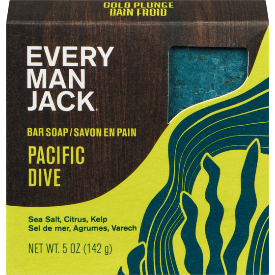 Every Man Jack Bar Soap, Pacific Dive 142 g, $5.98/100g