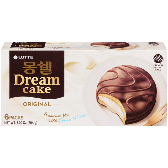 Lotte Dream Cake 6Pk - Cream 204 g, $2.35/100g