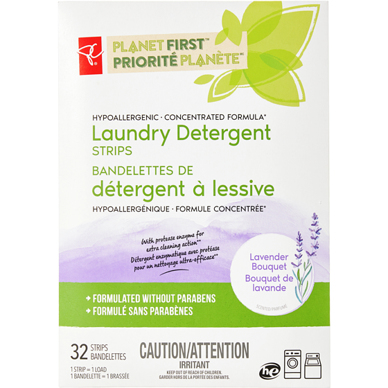 President's Choice Planet First™ Laundry Strips Lavender Scent 32 ea, $0.33/1ea