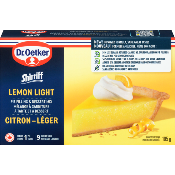 Dr Oetker Shirriff Lemon Light Pie Filling & Dessert Mix 105 g, $3.13/100g